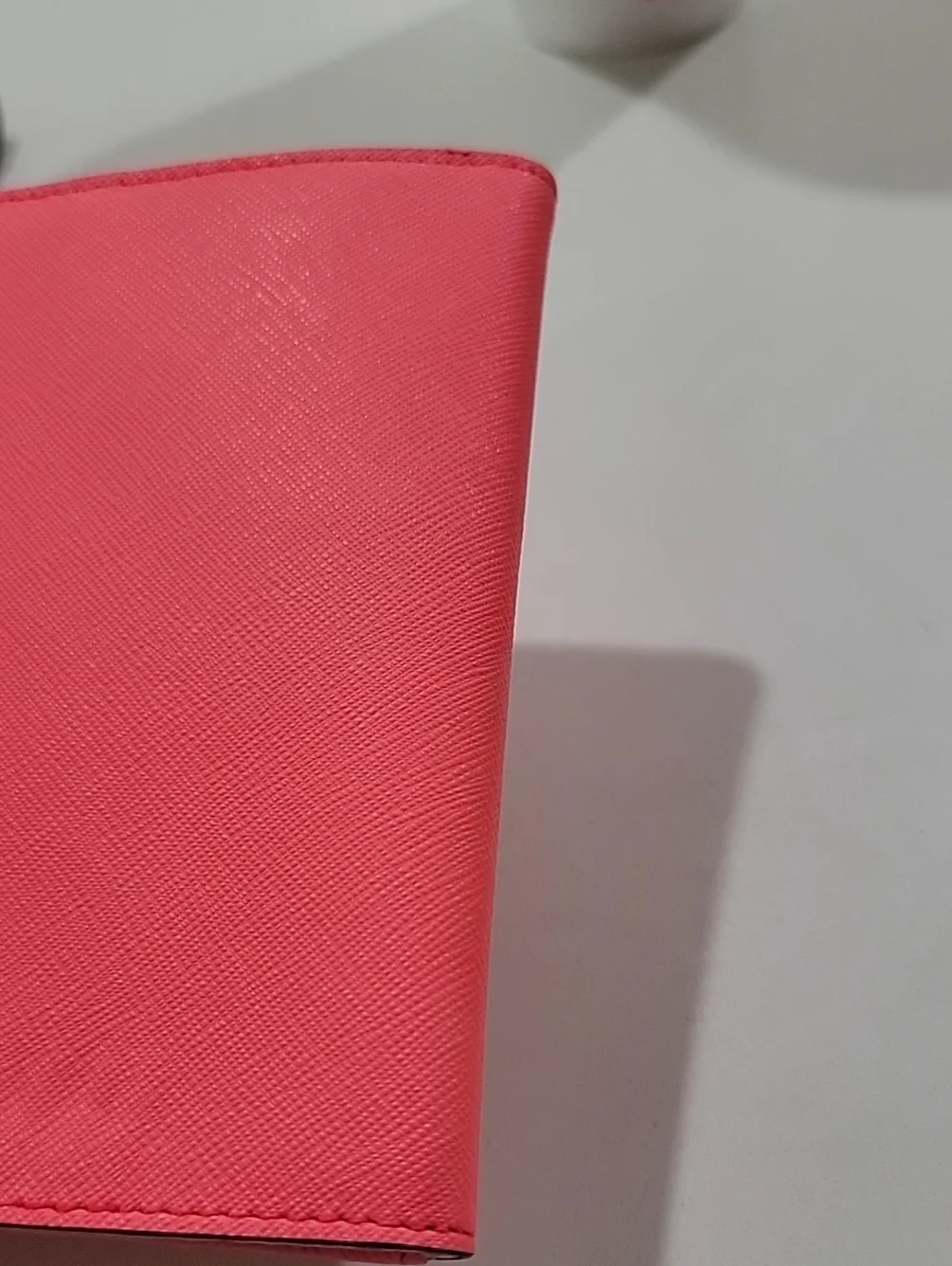 kate spade coral Talk The Talk Imogene Passport Holder Featuring Parrot